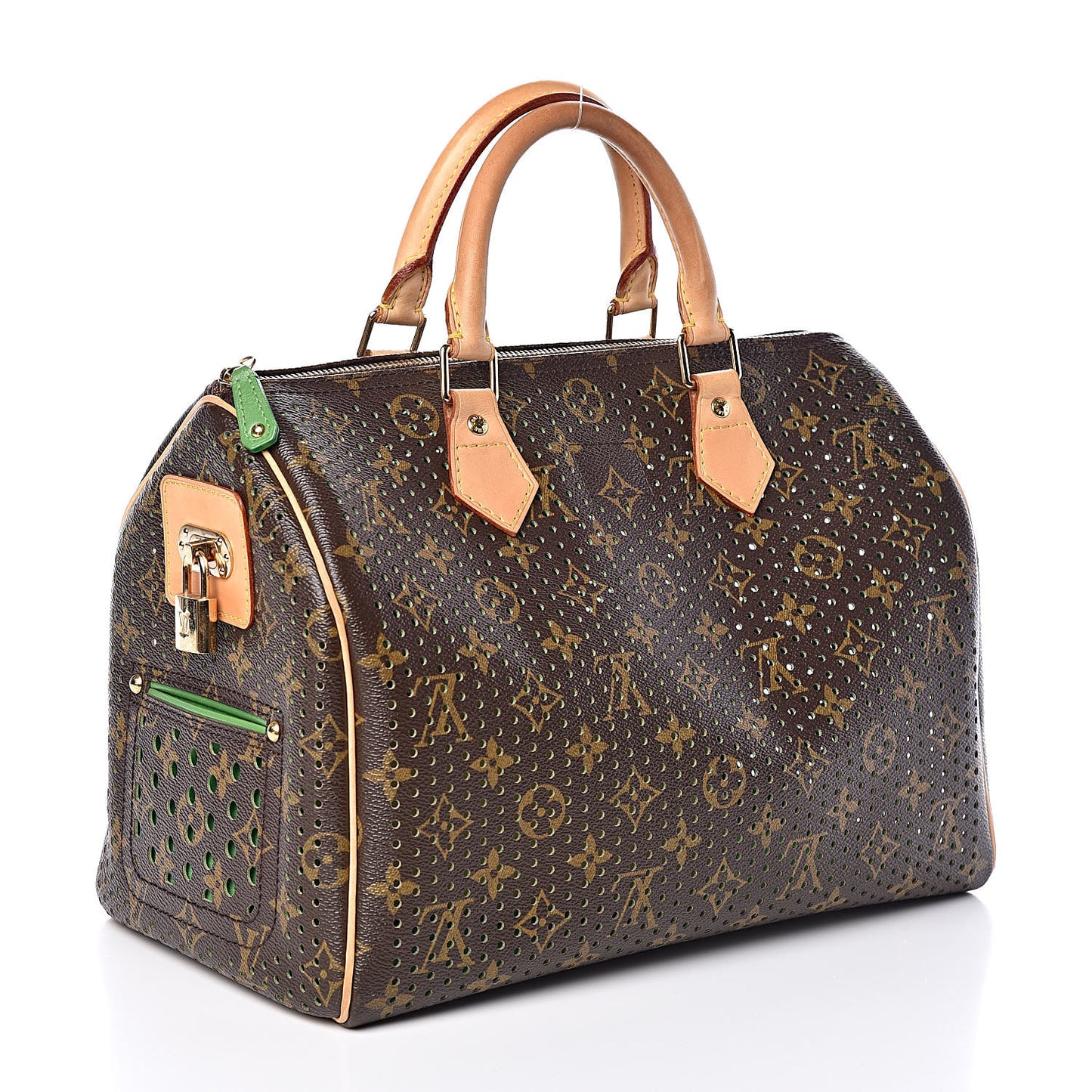 Monogram Perforated Speedy 30 Green