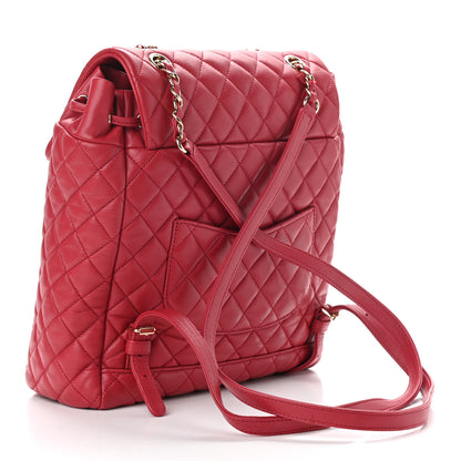 Chanel Lambskin Quilted Large Urban Spirit Backpack Dark Pink 2 of 11