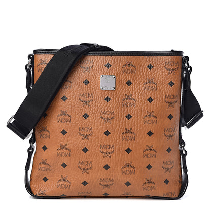MCM Visetos Crossbody Messenger Cognac 1 of 10