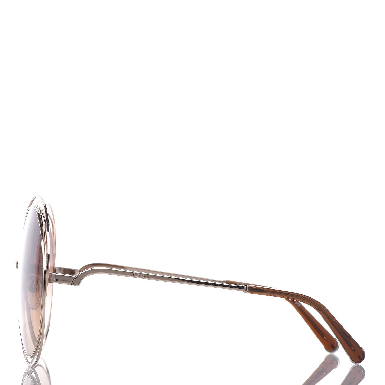 Chloe Oversized Round Carlina Oversized Round Sunglasses CE114ST Gold 3 of 7