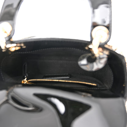 Christian Dior Patent Cannage Mini Lady Dior Black 7 of 11
