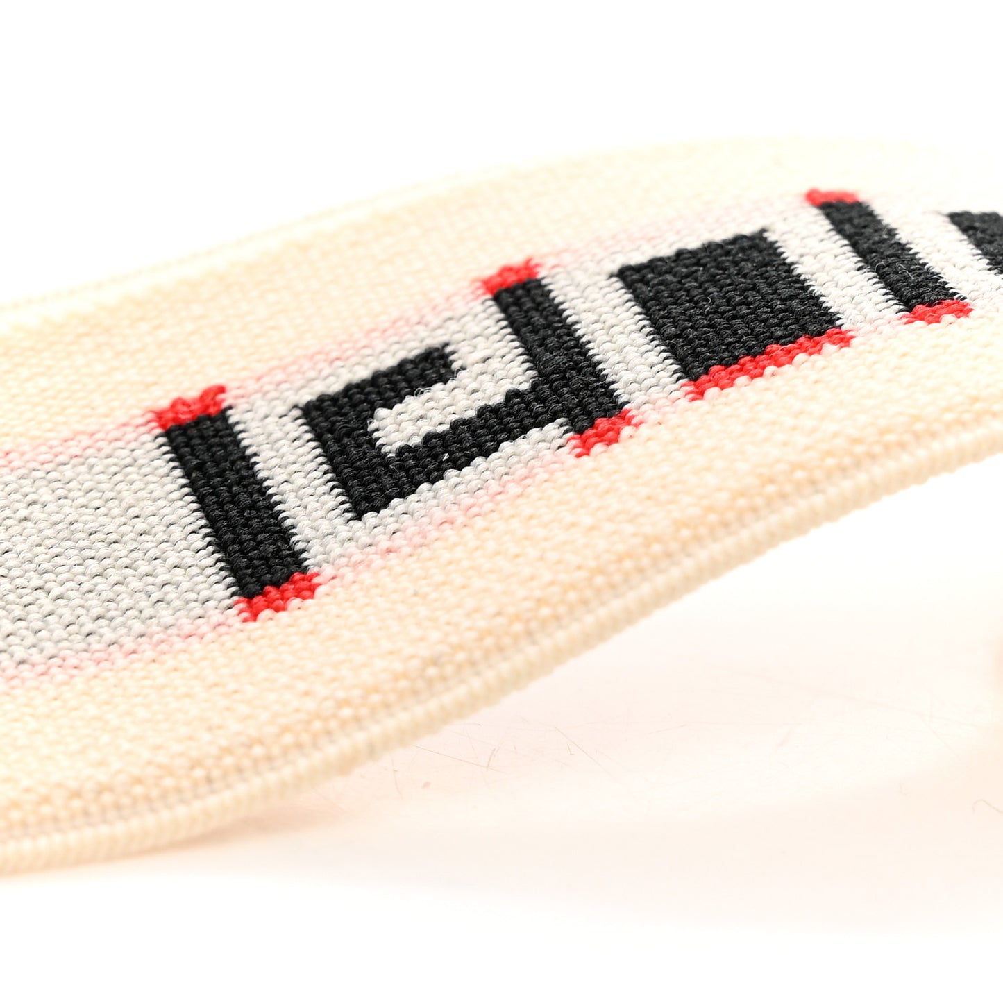 Jacquard Crystal Stripe Double G Belt 100 40 White