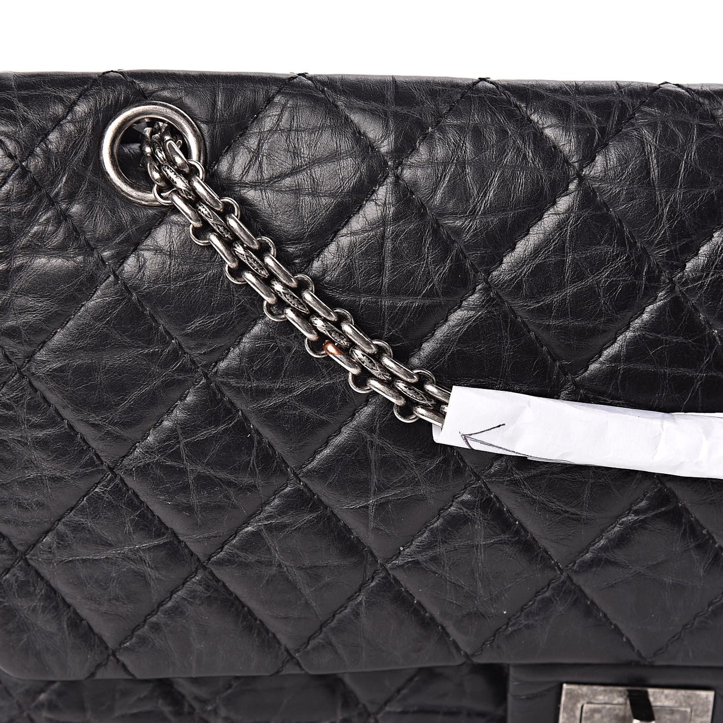 Aged Calfskin Quilted 2.55 Reissue 226 Flap Black