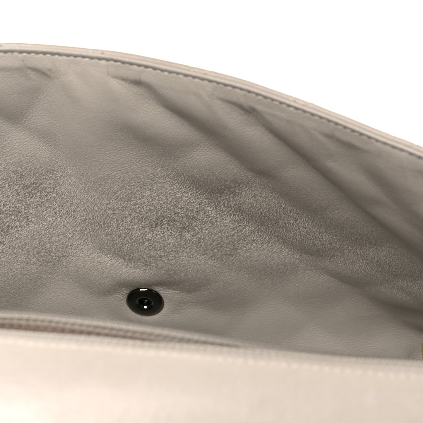 Lambskin Quilted Maxi Single Flap Beige