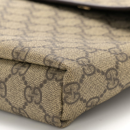 Gucci GG Plus Monogram Small Flap Messenger Bag Beige Dark Brown 9 of 12