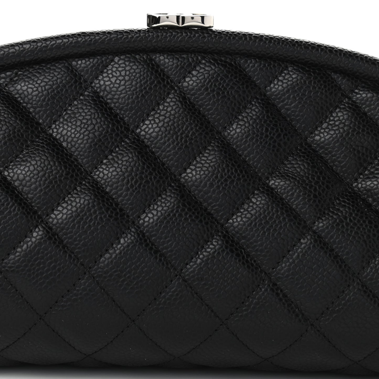 Caviar Quilted Timeless Clutch Black