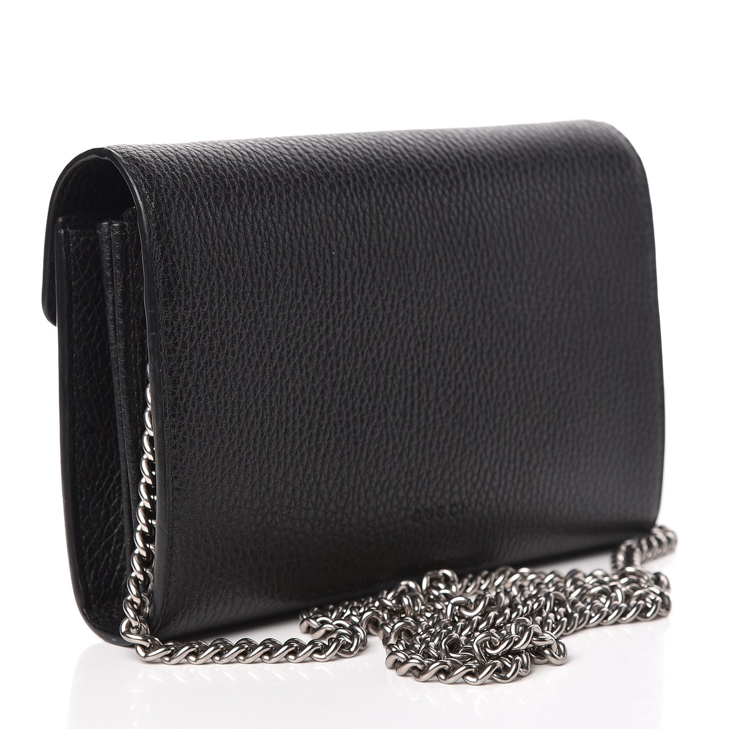 Calfskin Mini Dionysus Chain Wallet Black