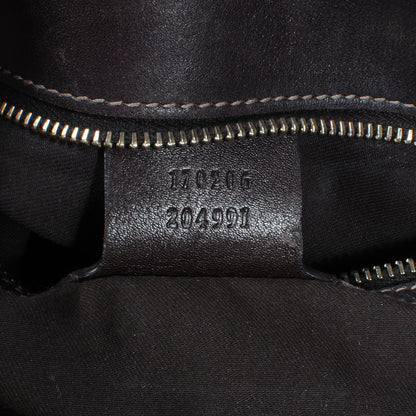 Gucci Monogram Peggy Braided Tote Ebony 6 of 8