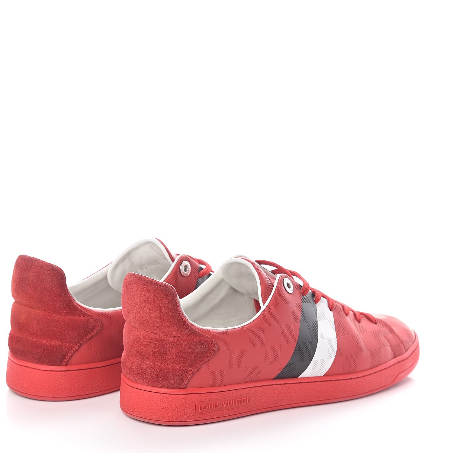 Louis Vuitton Damier Infini Frontrow Sneakers 7 Rouge 4 of 8