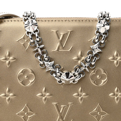 Louis Vuitton Calfskin Debossed Monogram Lexington Pochette Light Gold 7 of 10