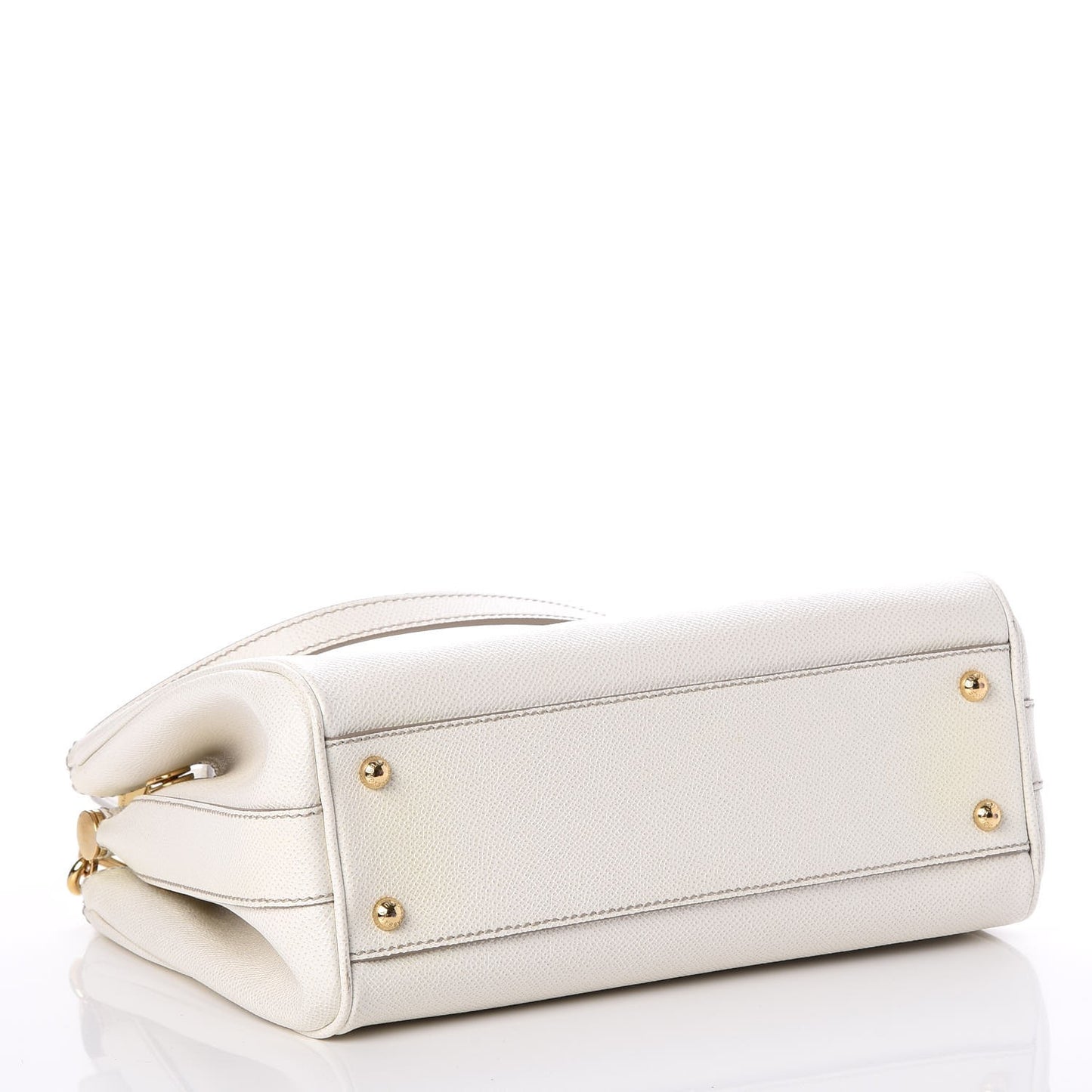 Dauphine Miss Sicily Double Zip Satchel White