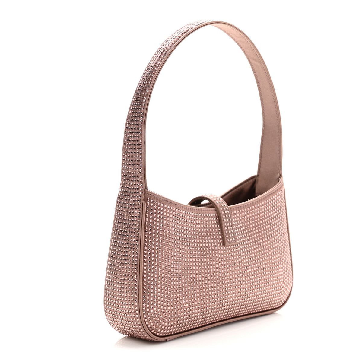 Satin Crystal Le 5 A 7 Mini Hobo Elderberry