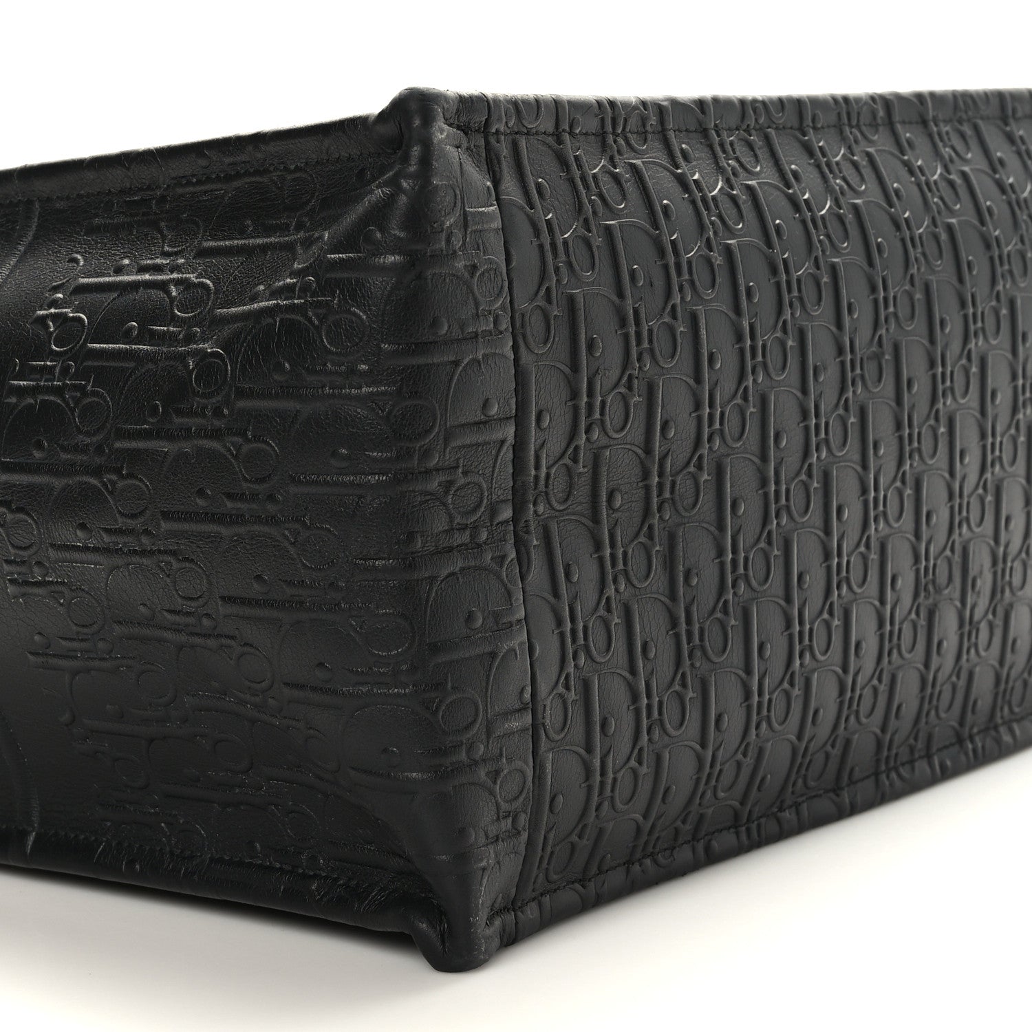 Christian Dior Oblique Calfskin Embossed Book Tote Black 8 of 9