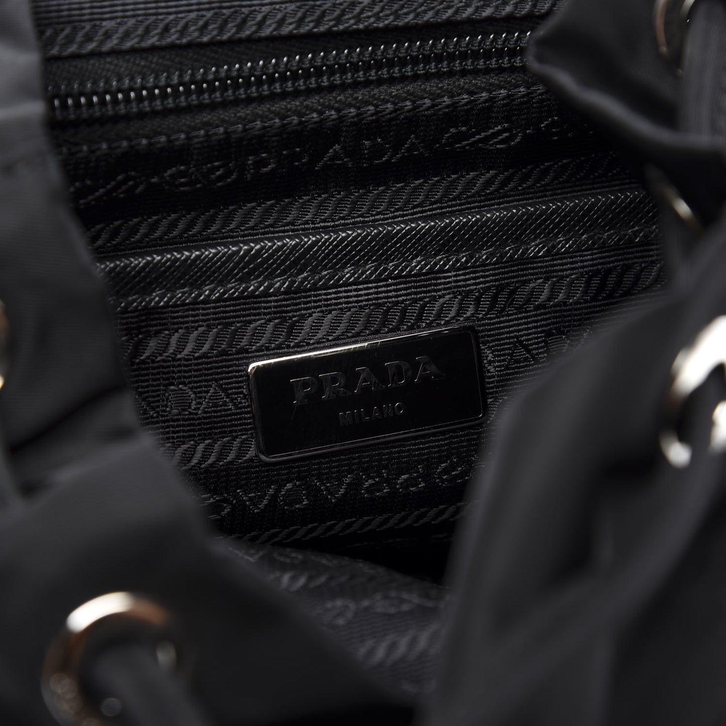 Tessuto Nylon Vela Small Backpack Black