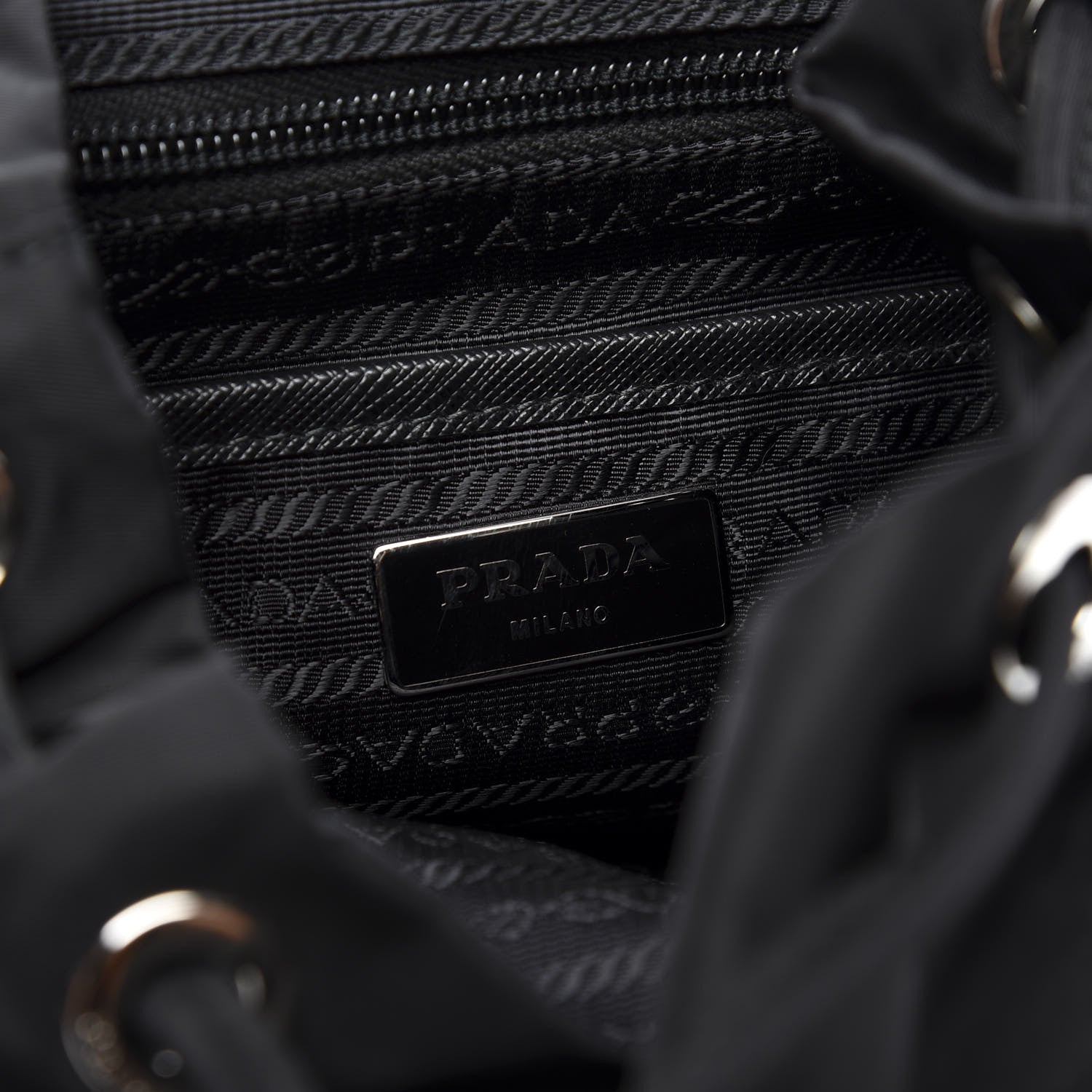 Prada Tessuto Nylon Vela Small Backpack Black 7 of 9
