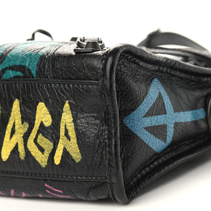 Balenciaga Agneau Arena Graffiti All Over Classic Hardware Mini City Black Multicolor 8 of 8