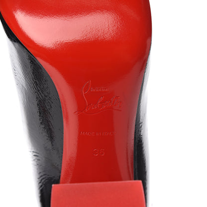 Christian Louboutin Patent Vouge Plexi Telesiege 85 Ankle Boots 36 Black 6 of 8