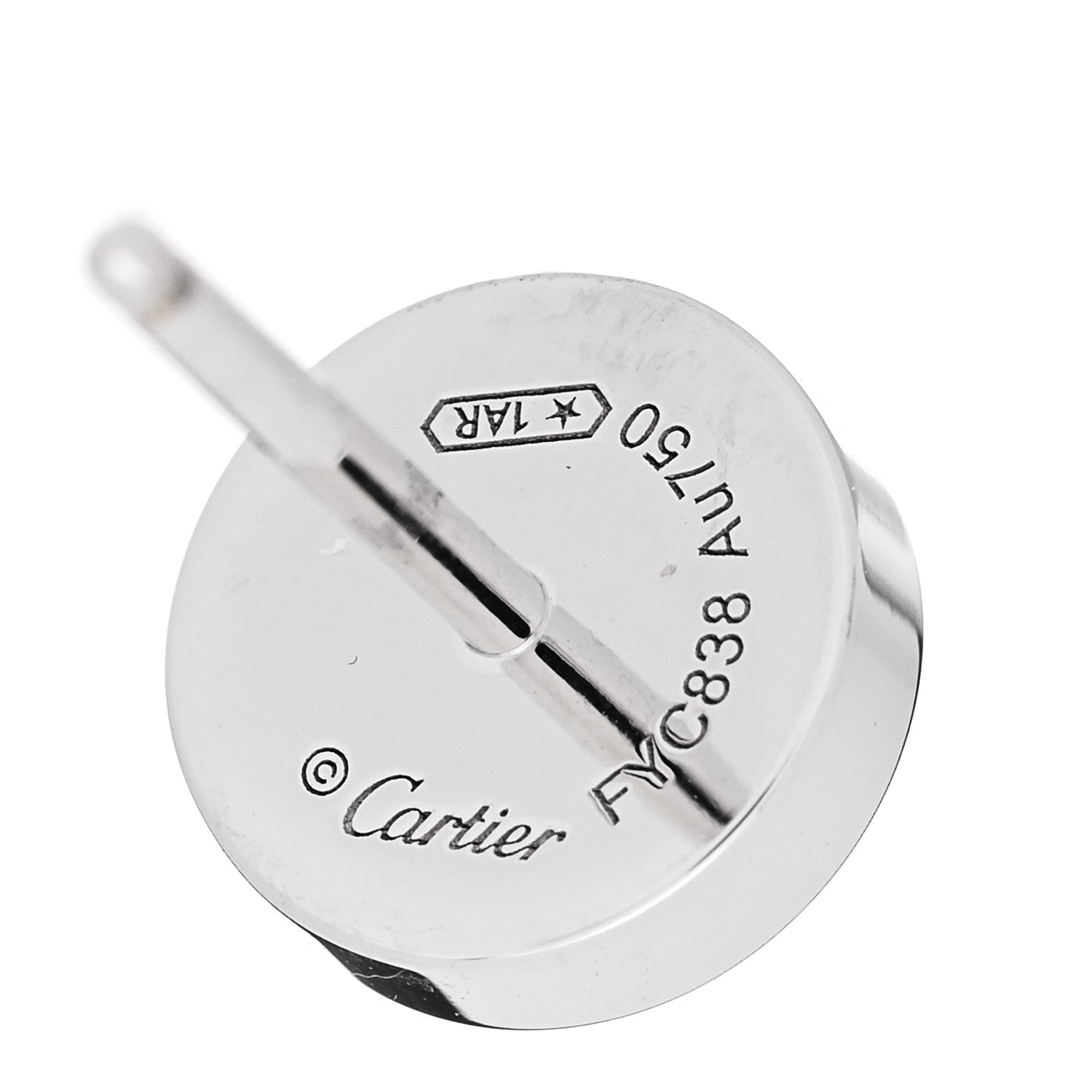 Cartier 18K White Gold LOVE Earrings 4 of 5