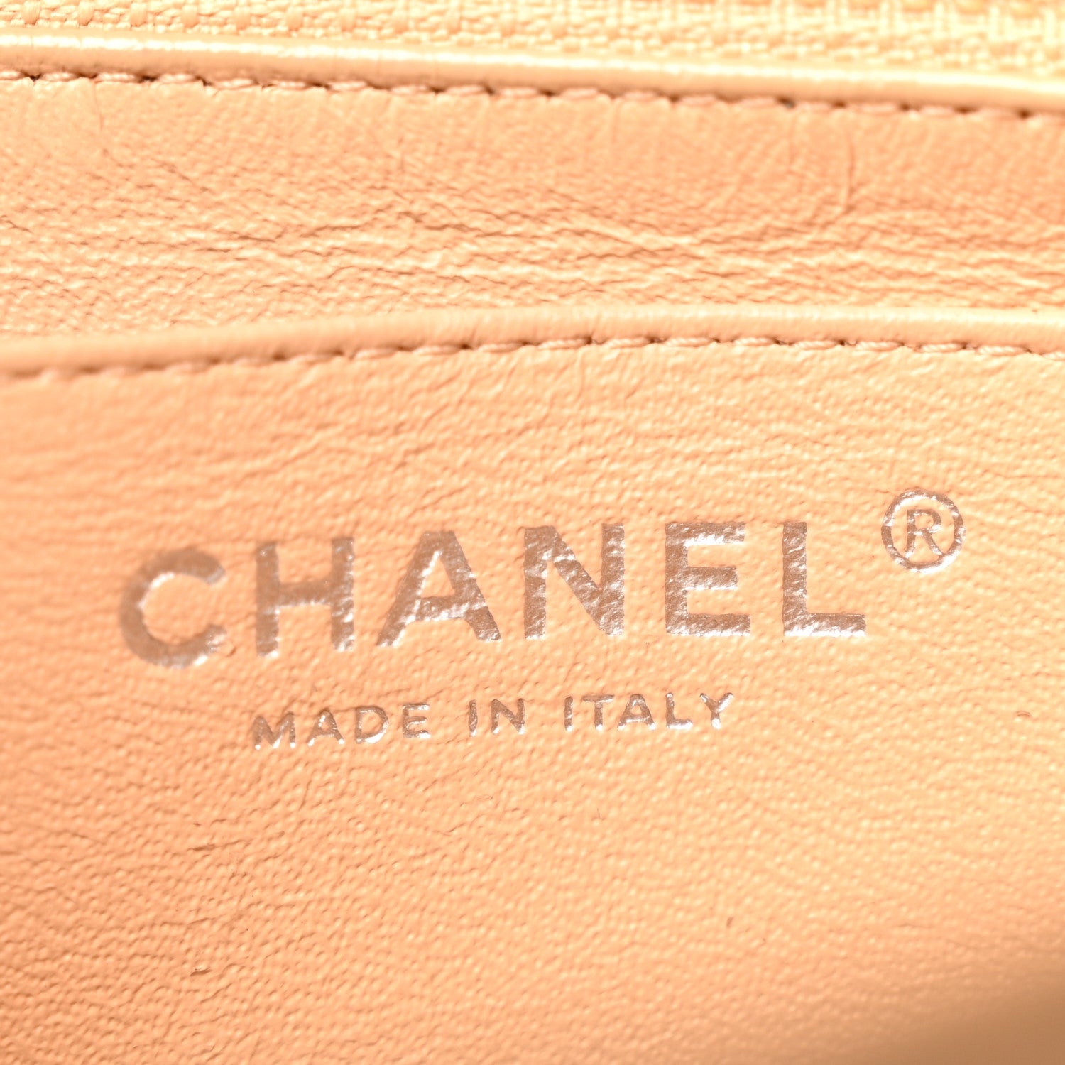 Chanel Patent Chevron Quilted Mini Rectangular Flap Beige 6 of 14