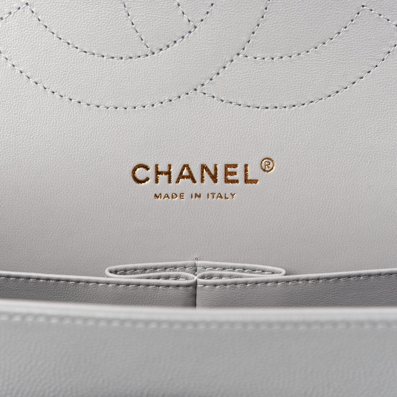 Chanel Caviar Quilted Jumbo Double Flap Grey 5 of 9