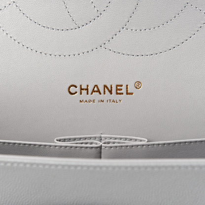 Chanel Caviar Quilted Jumbo Double Flap Grey 5 of 9