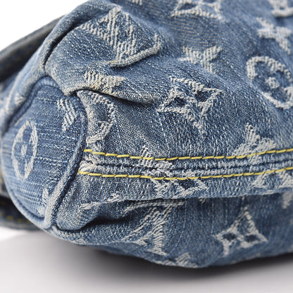 Louis Vuitton Monogram Denim Mini Pleaty Blue 9 of 10