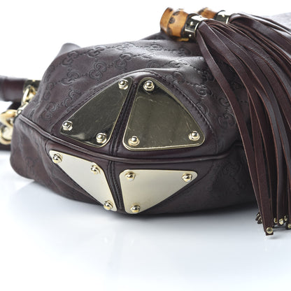 Gucci Guccissima Medium Indy Top Handle Hobo Dark Brown 7 of 12