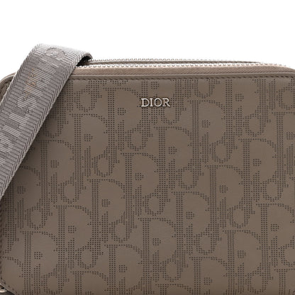 Christian Dior Calfskin Oblique Galaxy Perforated Messenger Marron Multicolor 8 of 10