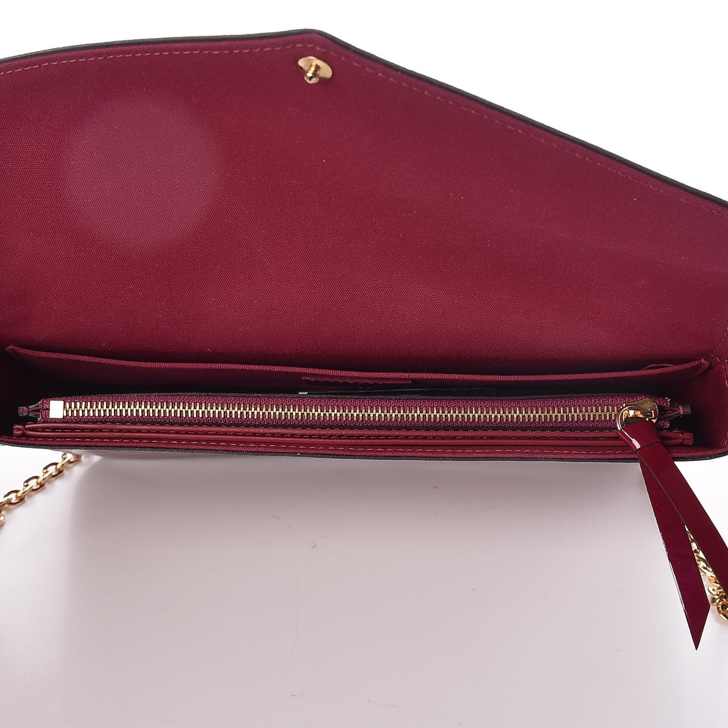Vernis Felicie Chain Wallet Magenta