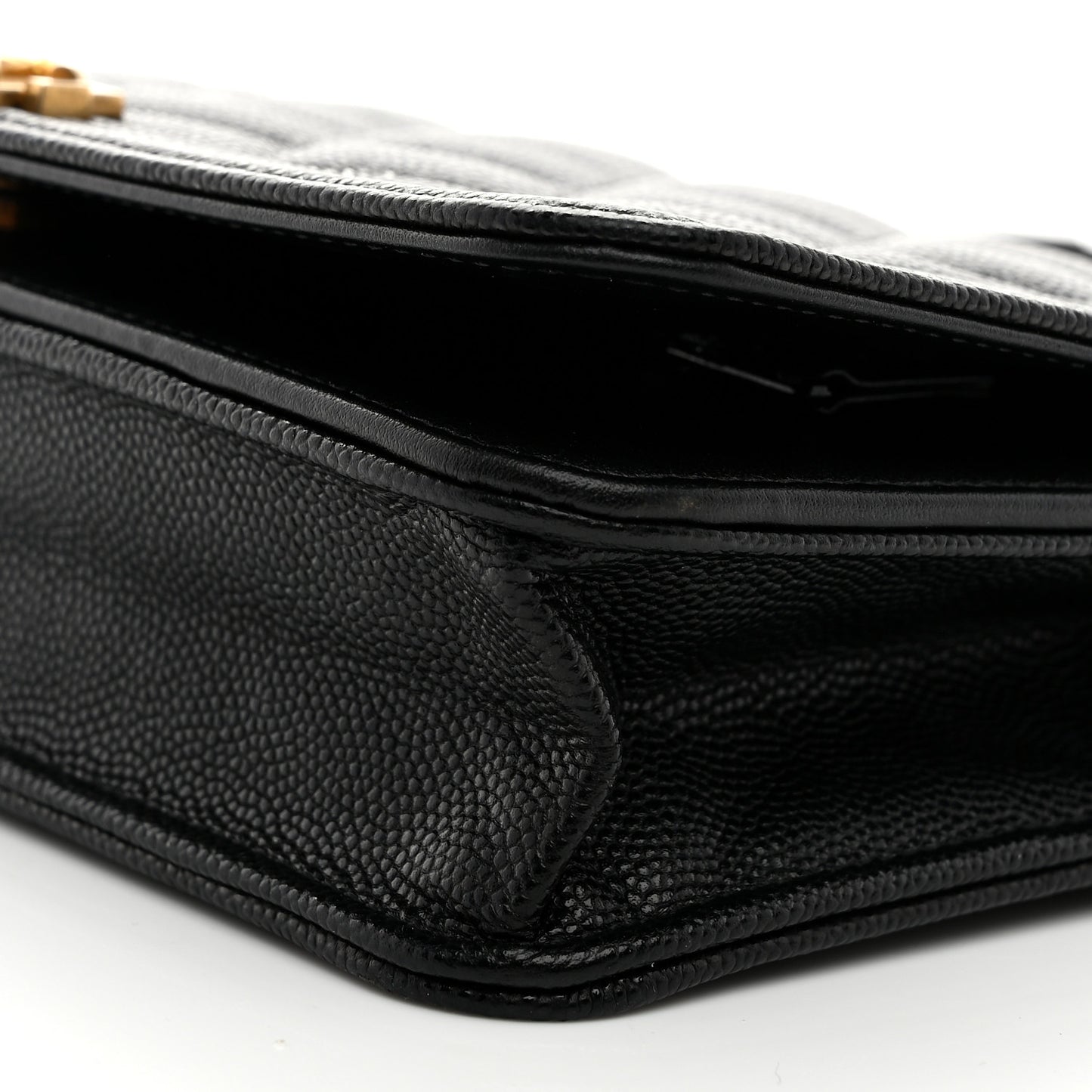 Caviar Quilted Boy Wallet On Chain WOC Black