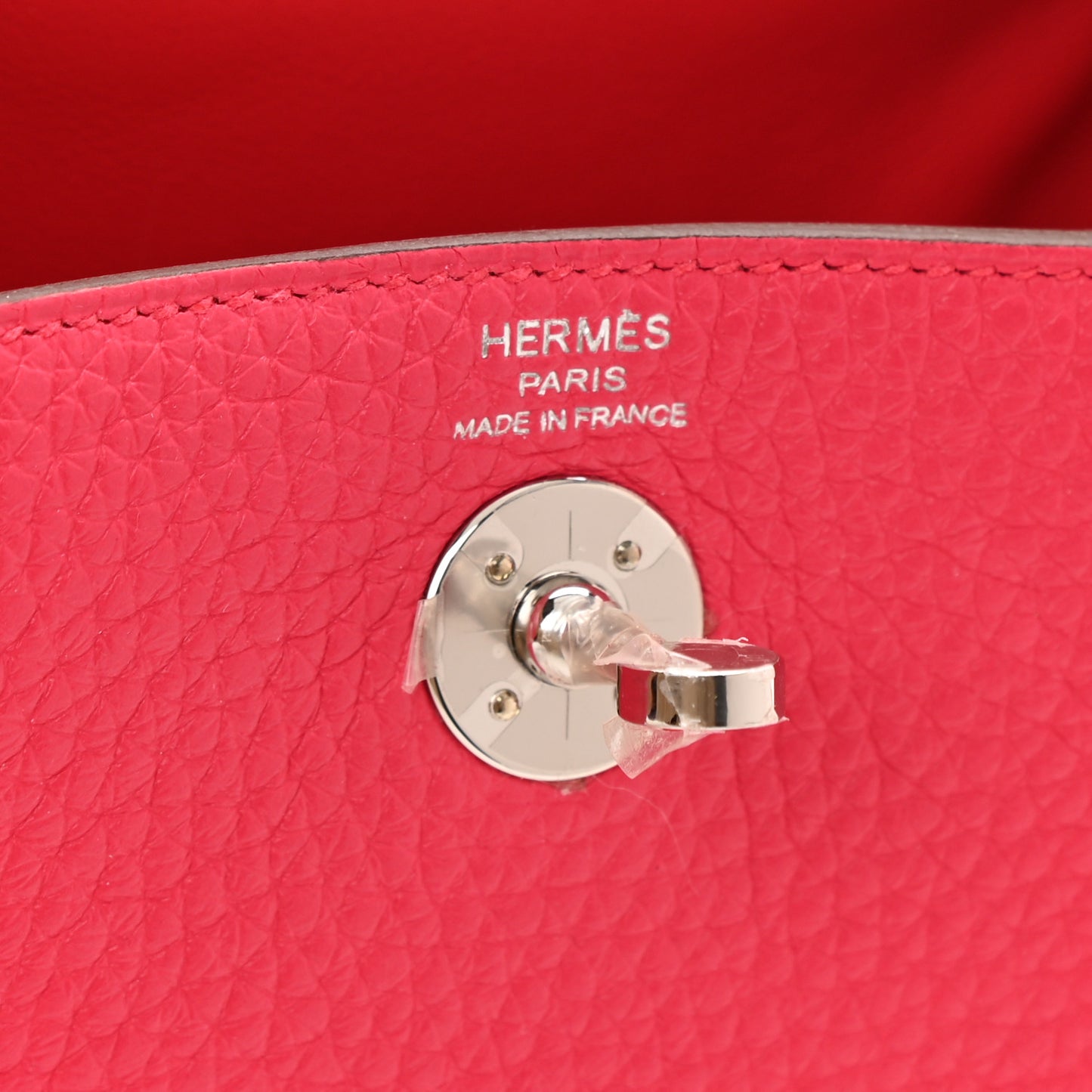 Taurillon Clemence Mini Lindy 20 Rose Extreme