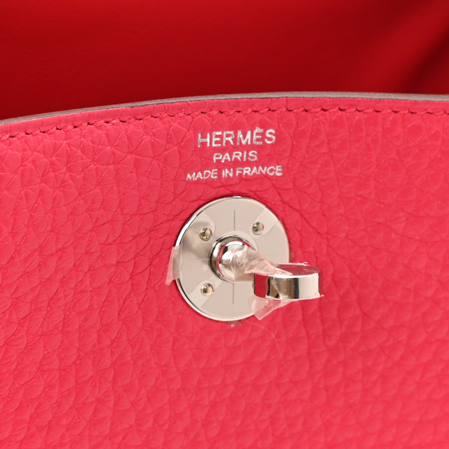 Hermes Taurillon Clemence Mini Lindy 20 Rose Extreme 6 of 10