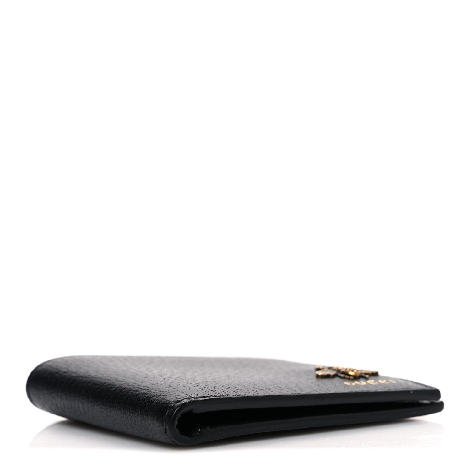 Gucci Calfskin Bee Bi-Fold Wallet Black 4 of 6