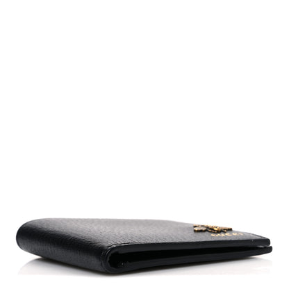 Gucci Calfskin Bee Bi-Fold Wallet Black 4 of 6