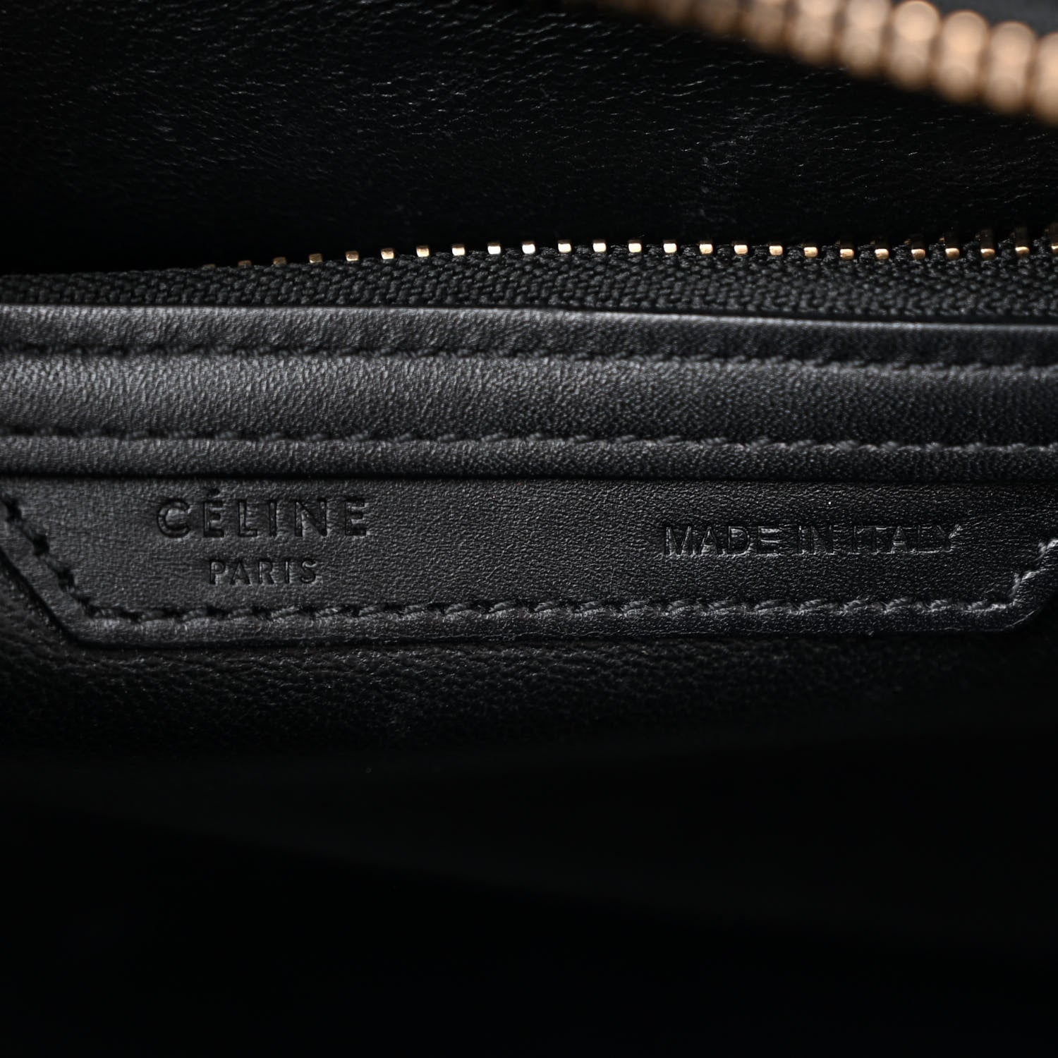 Celine Drummed Calfskin Nubuck Micro Tri-Color Luggage Stone 6 of 9