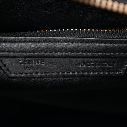 Celine Drummed Calfskin Nubuck Micro Tri-Color Luggage Stone 6 of 9