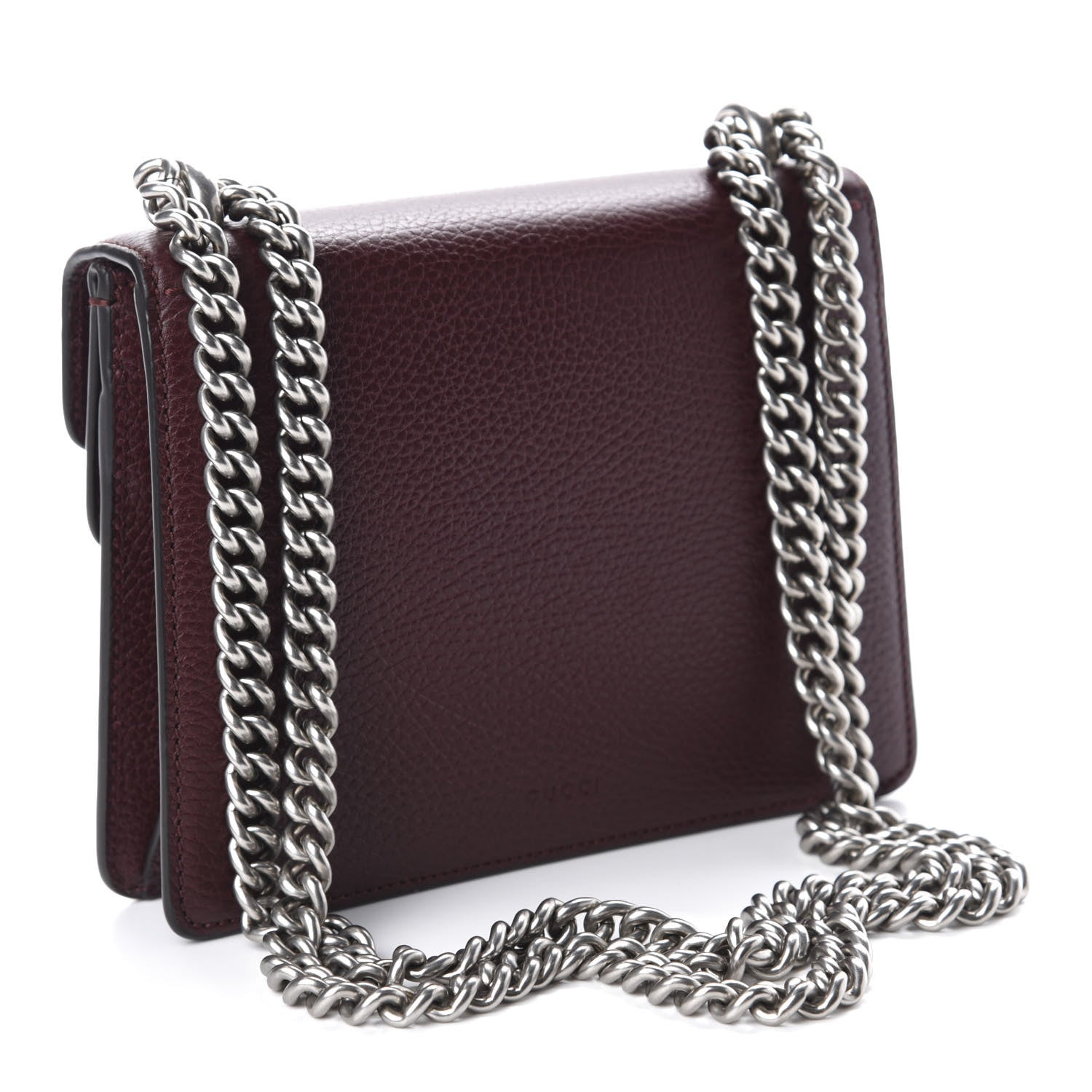 Gucci Dollar Calfskin Crystal Mini Dionysus Shoulder Bag Vintage Bordeaux 4 of 12