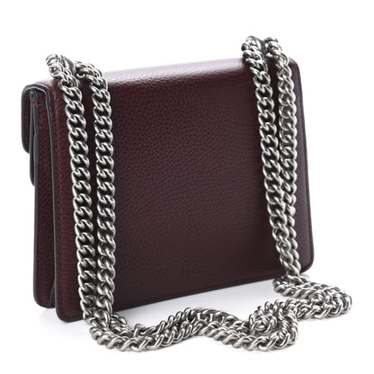 Gucci Dollar Calfskin Crystal Mini Dionysus Shoulder Bag Vintage Bordeaux 4 of 12