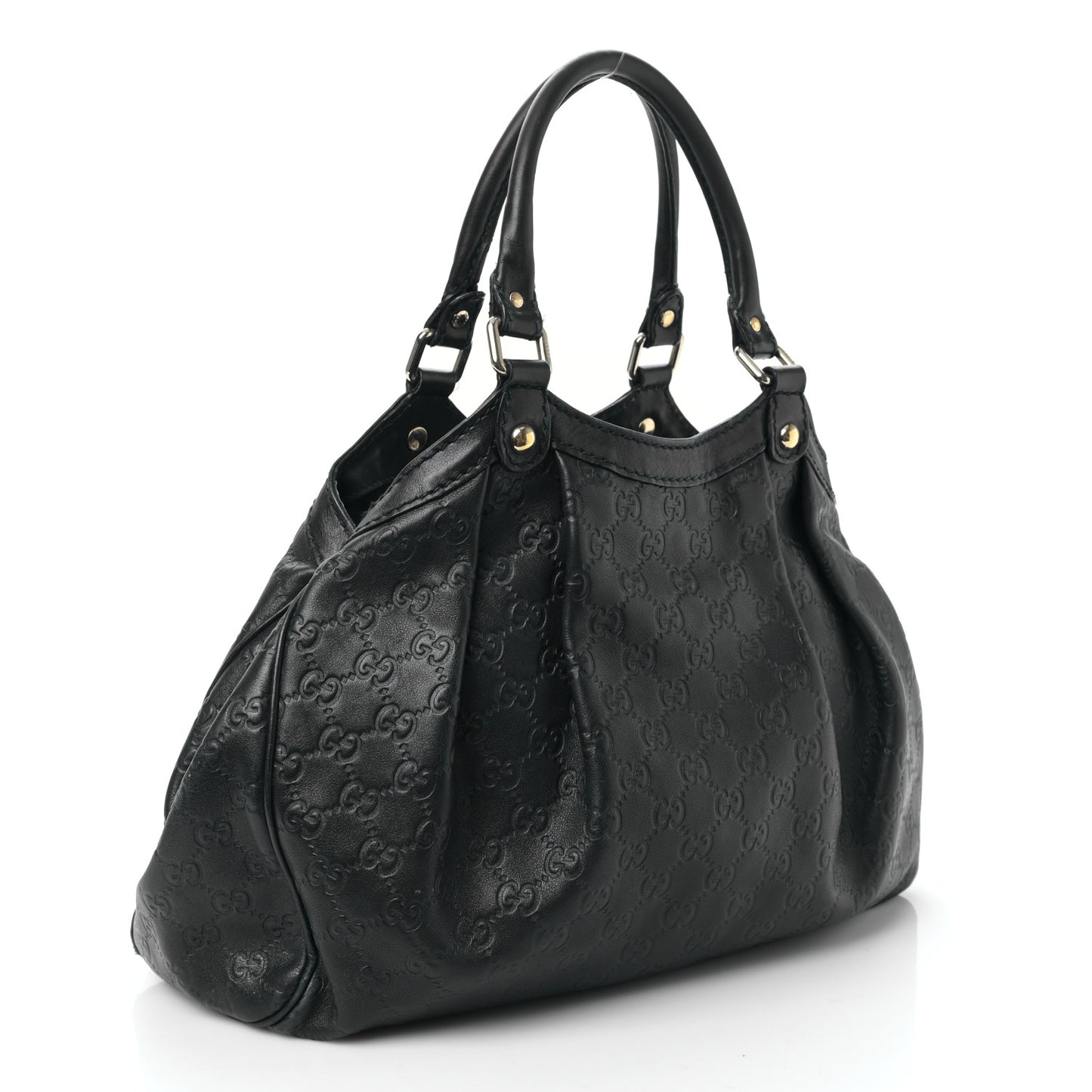 Guccissima Medium Sukey Tote Black