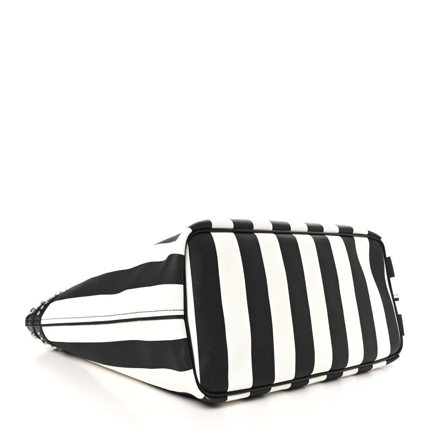 Givenchy Coated Canvas Striped Large Antigona Tote Black White 5 of 12