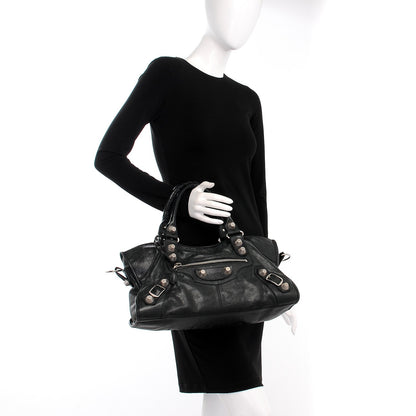 Balenciaga Agneau Giant 21 Silver Hardware Part Time Black 3 of 8