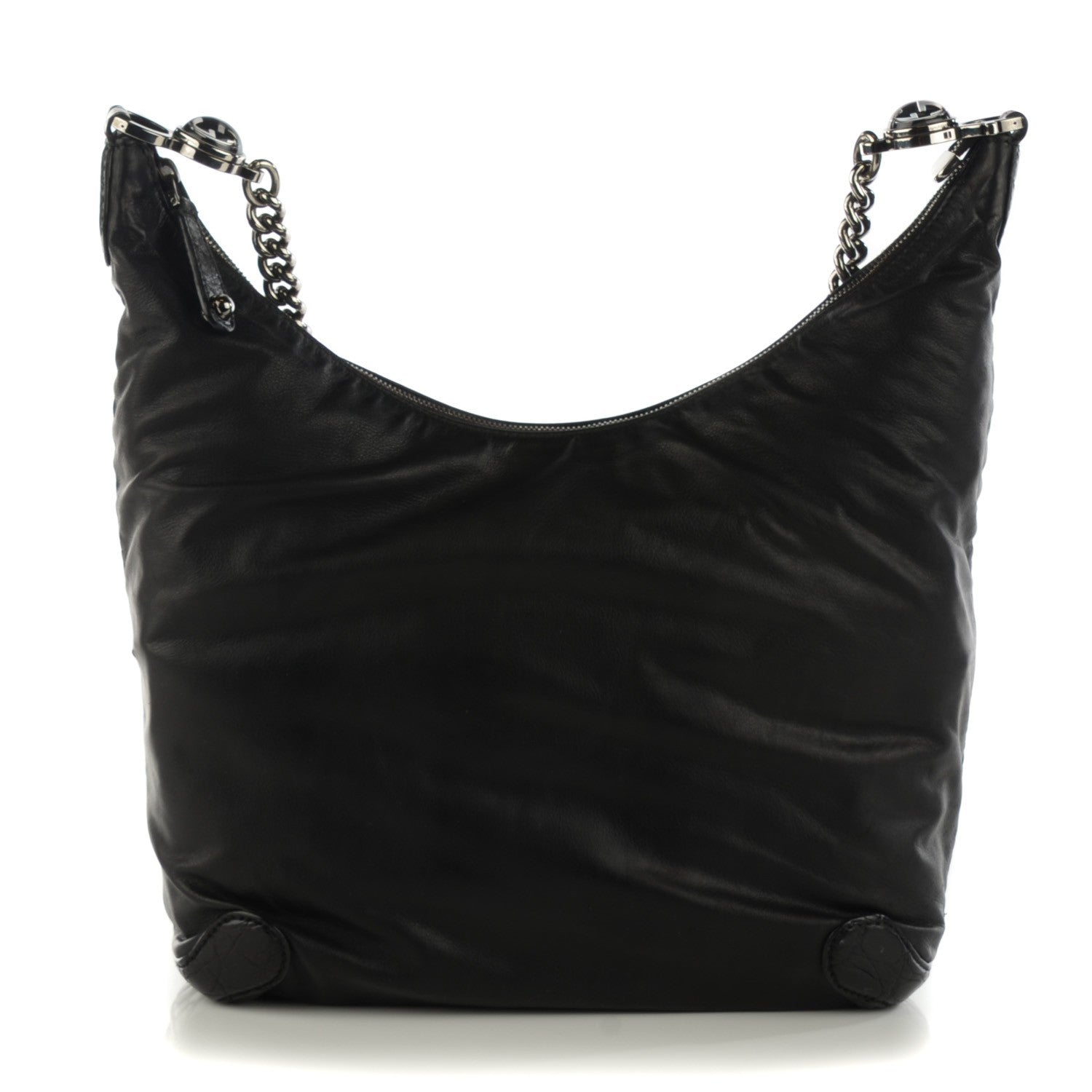 Gucci Calfskin Crocodile Medium Galaxy Shoulder Bag Black 1 of 7