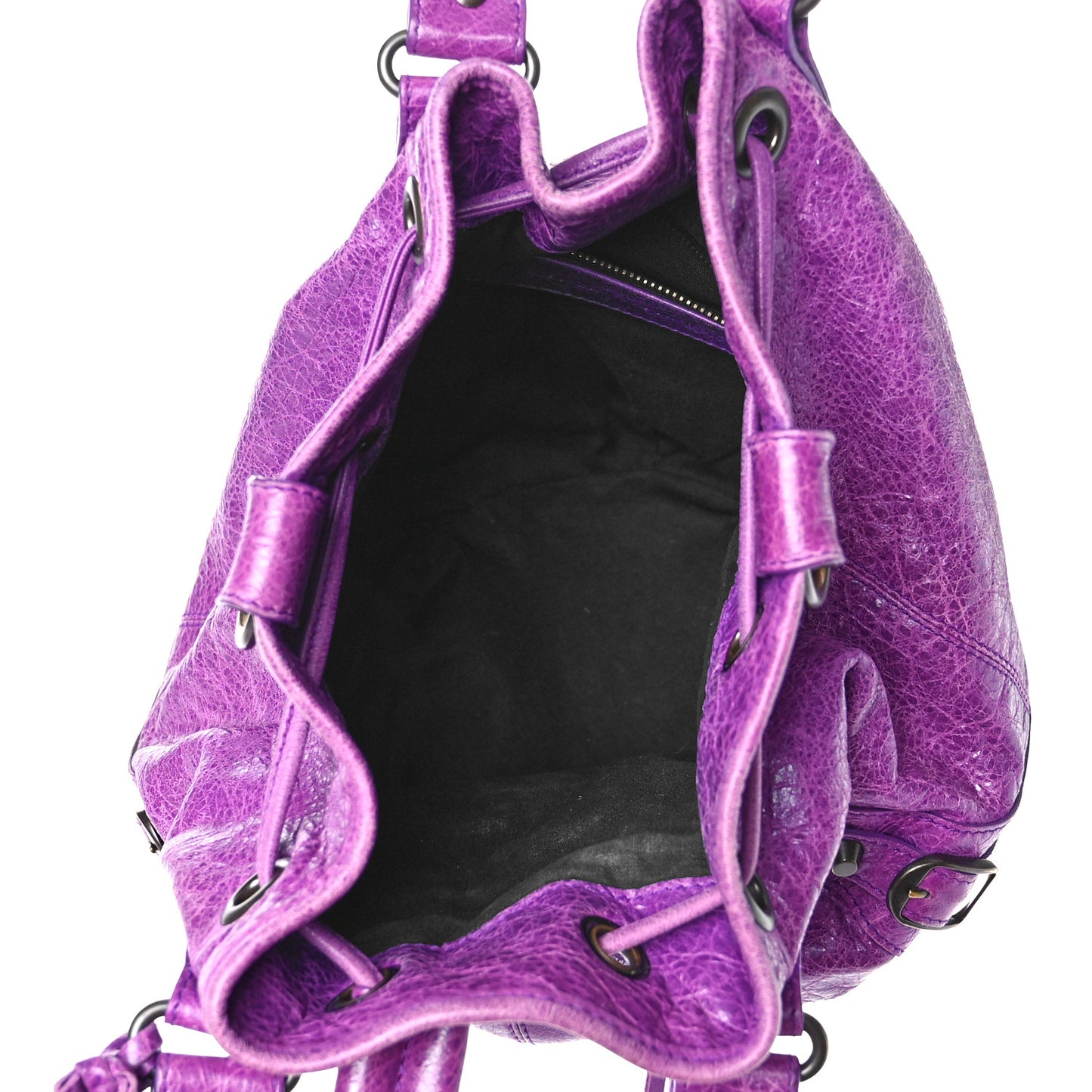 Agneau Classic Hardware Mini Pompon Ultraviolet