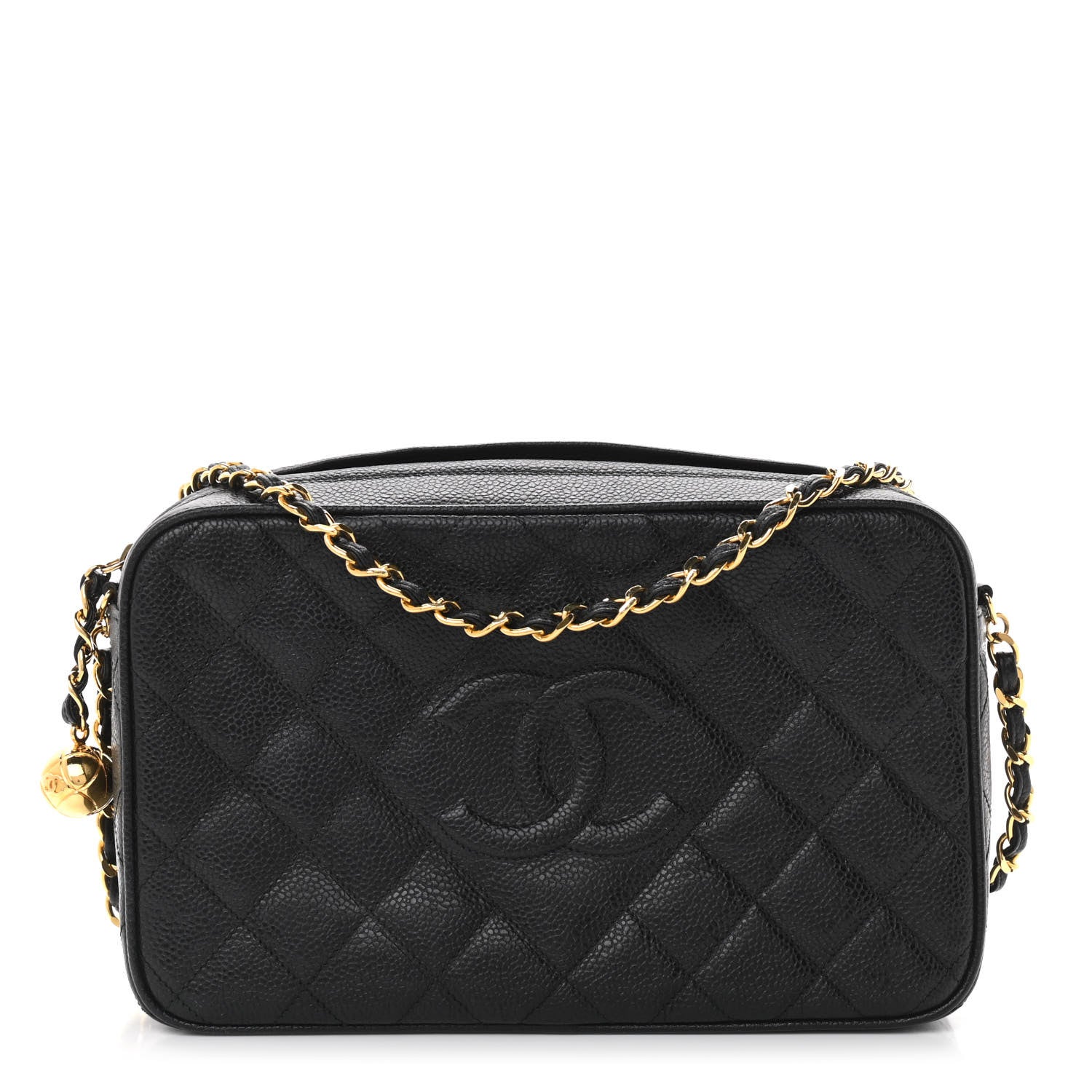 Chanel Caviar Quilted CC Camera Case Black 1 of 11