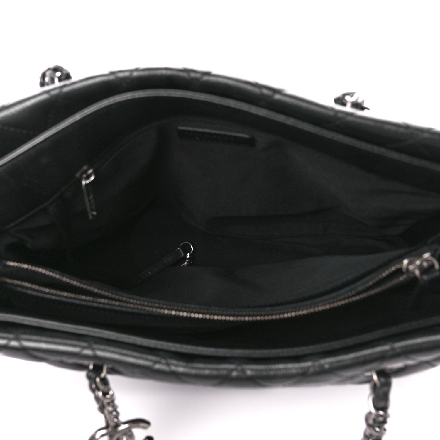 Chanel Caviar Quilted City Shopping Tote Black 5 of 10