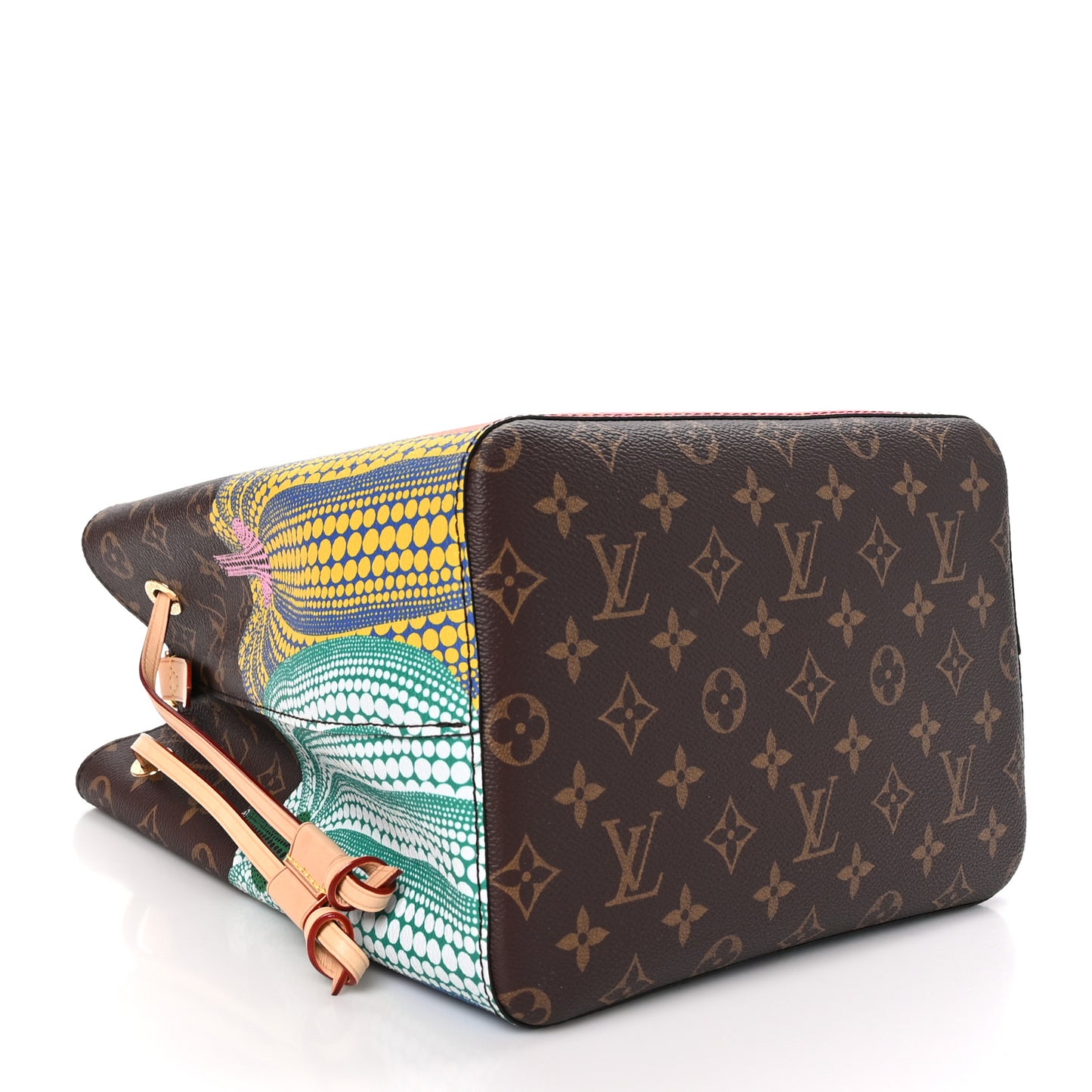 LV X YK Monogram Kusama Pumpkin Neonoe MM