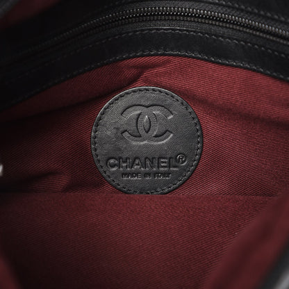 Chanel Coated Canvas Quilted Expandable Messenger Black 6 of 9