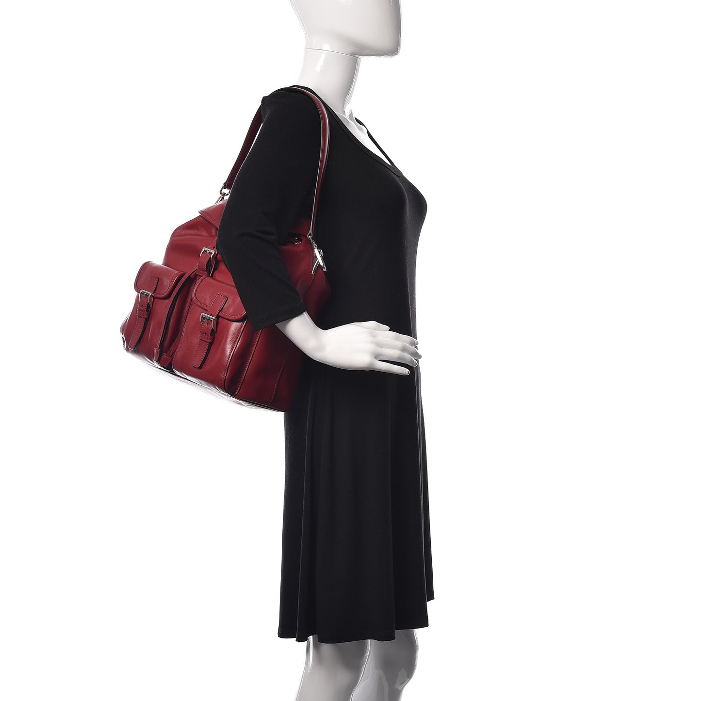 Soft Calf Shoulder Bag Rubino