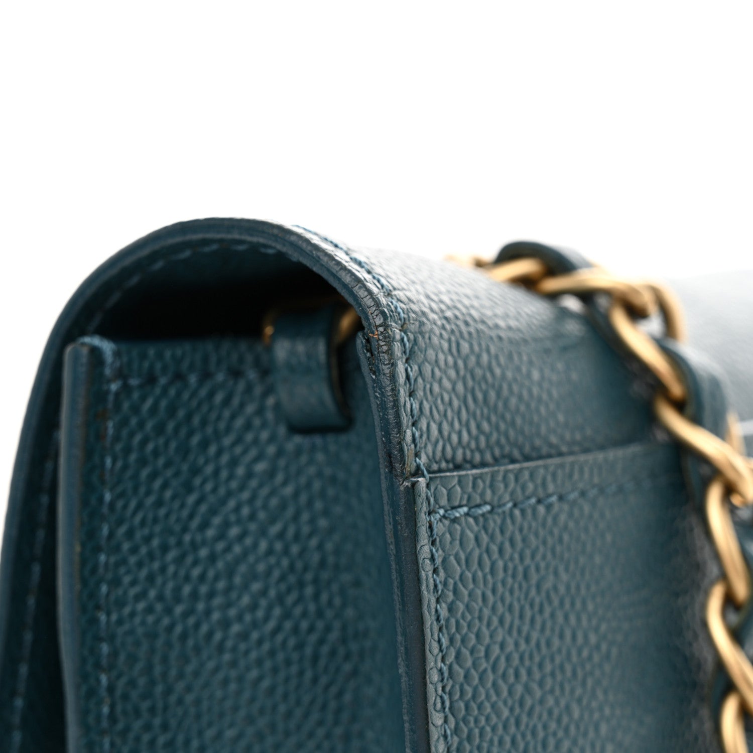Chanel Caviar Medium Flap Blue 11 of 12