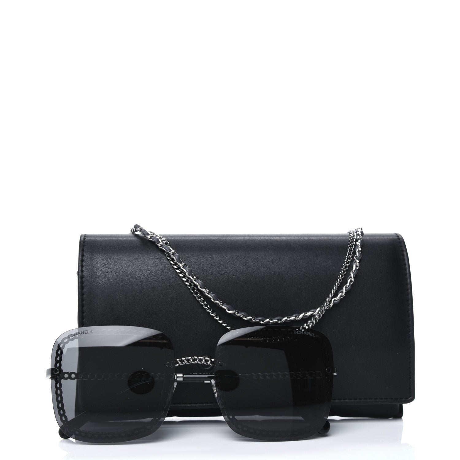 Chanel Chain Square Sunglasses 4244 Black 6 of 6